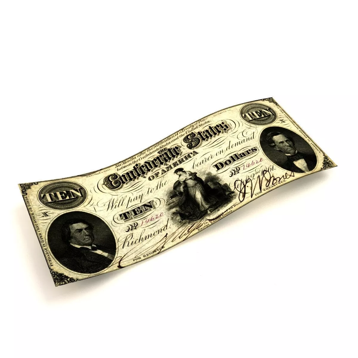 10 DOLLARS CSA-T25-1862 3D model