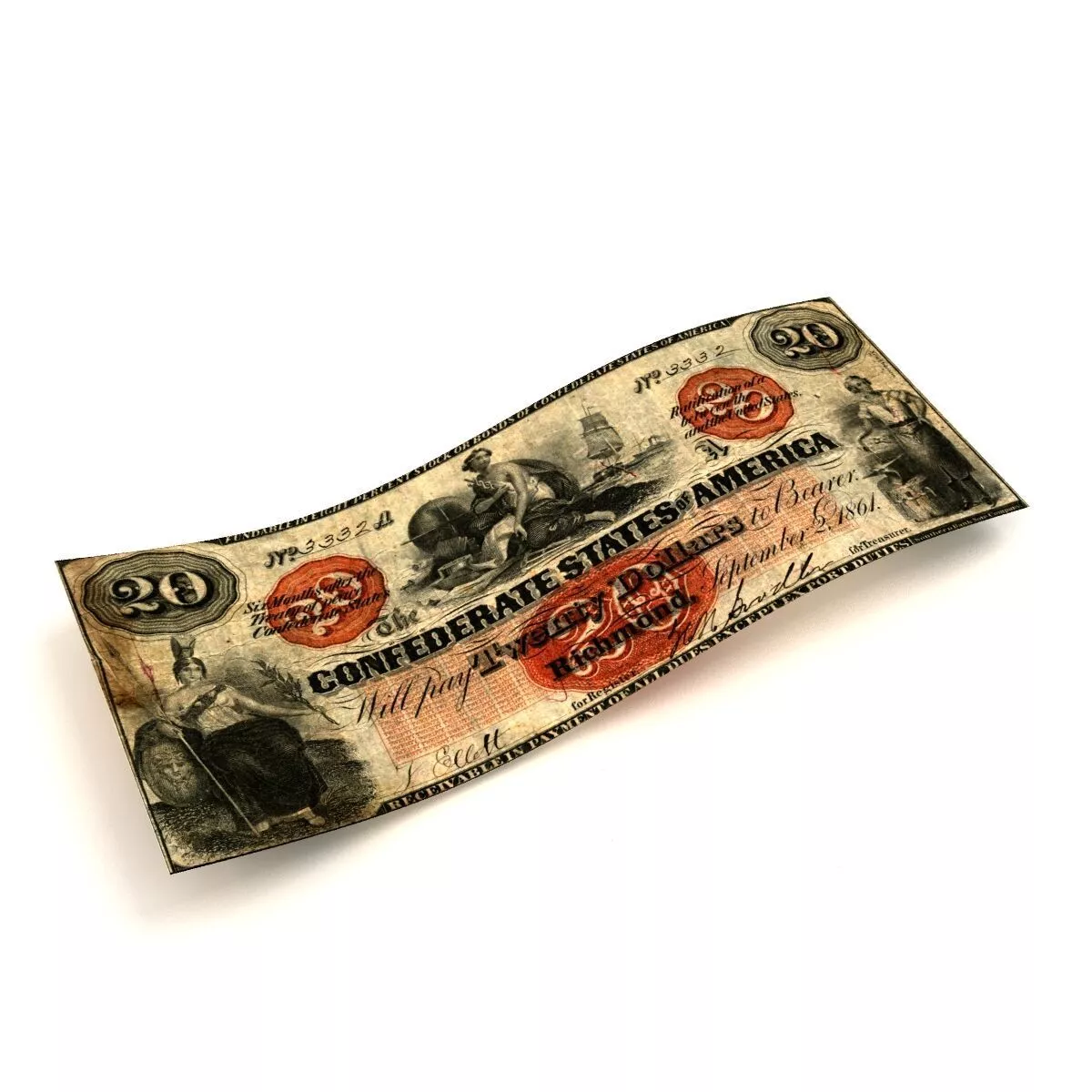 20 DOLLARS-CSA-T19-1862 3D model