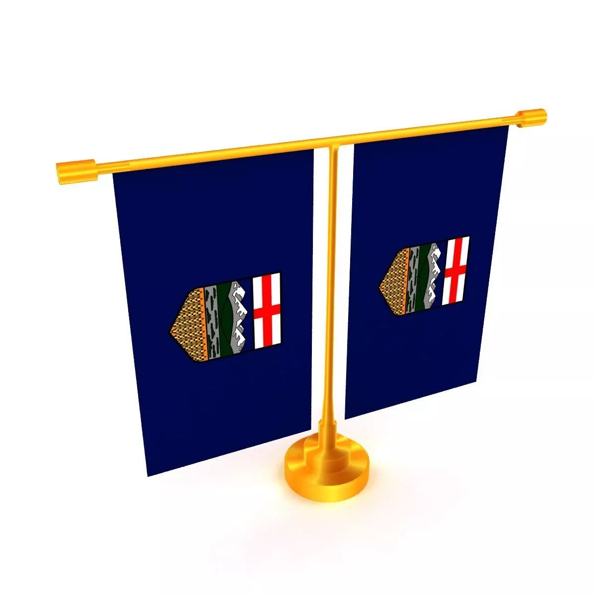 Flag of Alberta 3D model