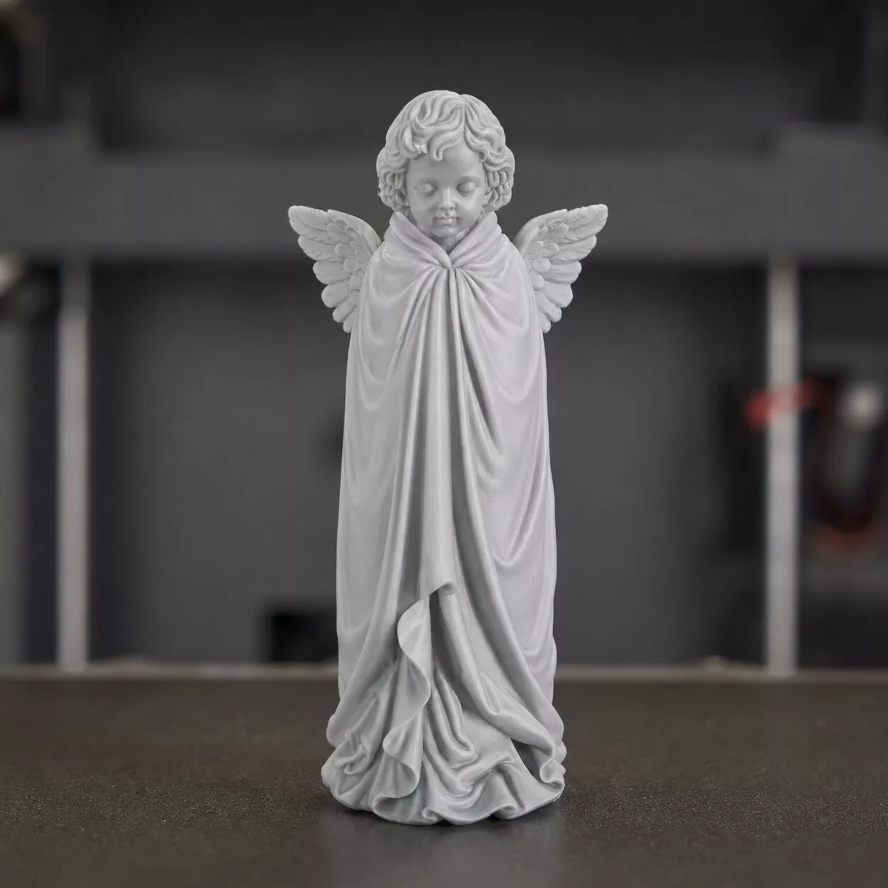 Classical Veiled Cherub Angel 3D Print Sculpture 3D print model