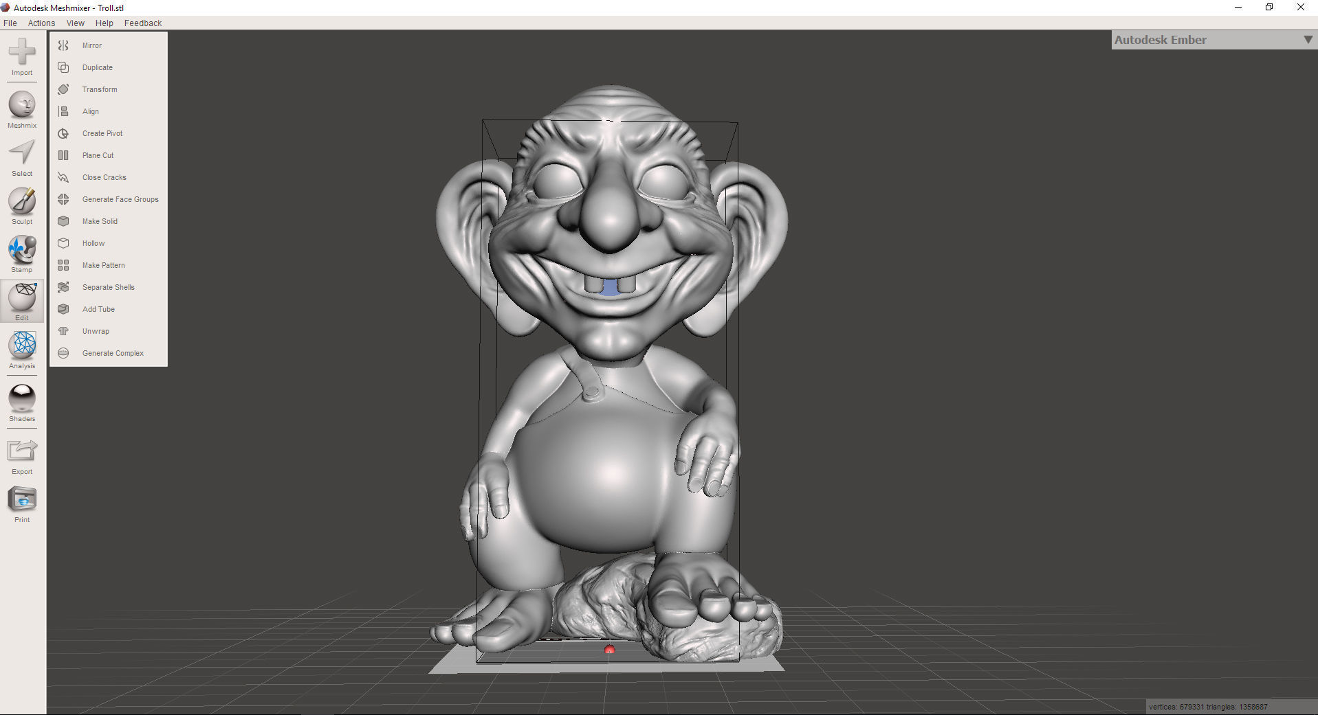 Norwegian Troll mascot  3D print model_12