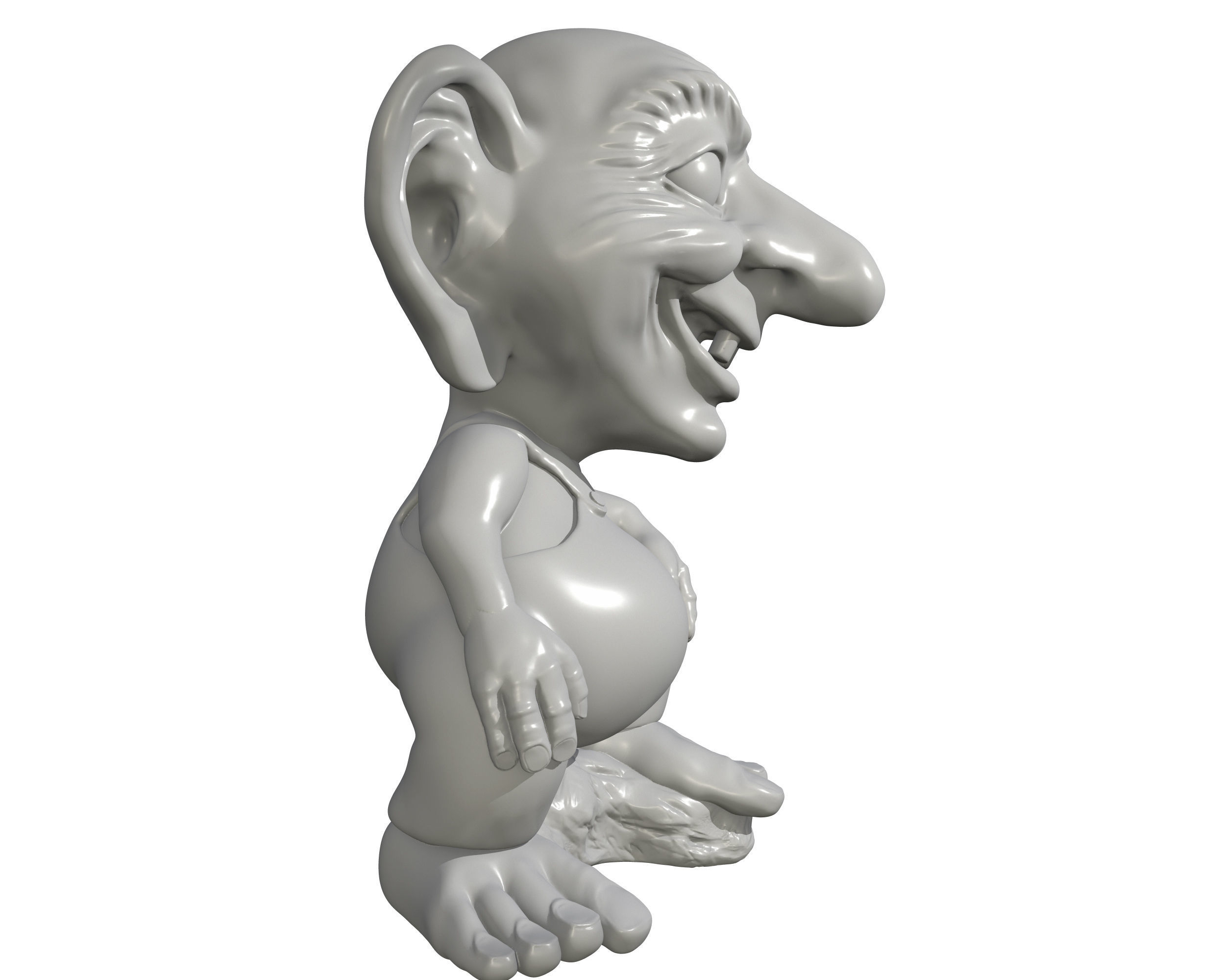 Norwegian Troll mascot  3D print model_3