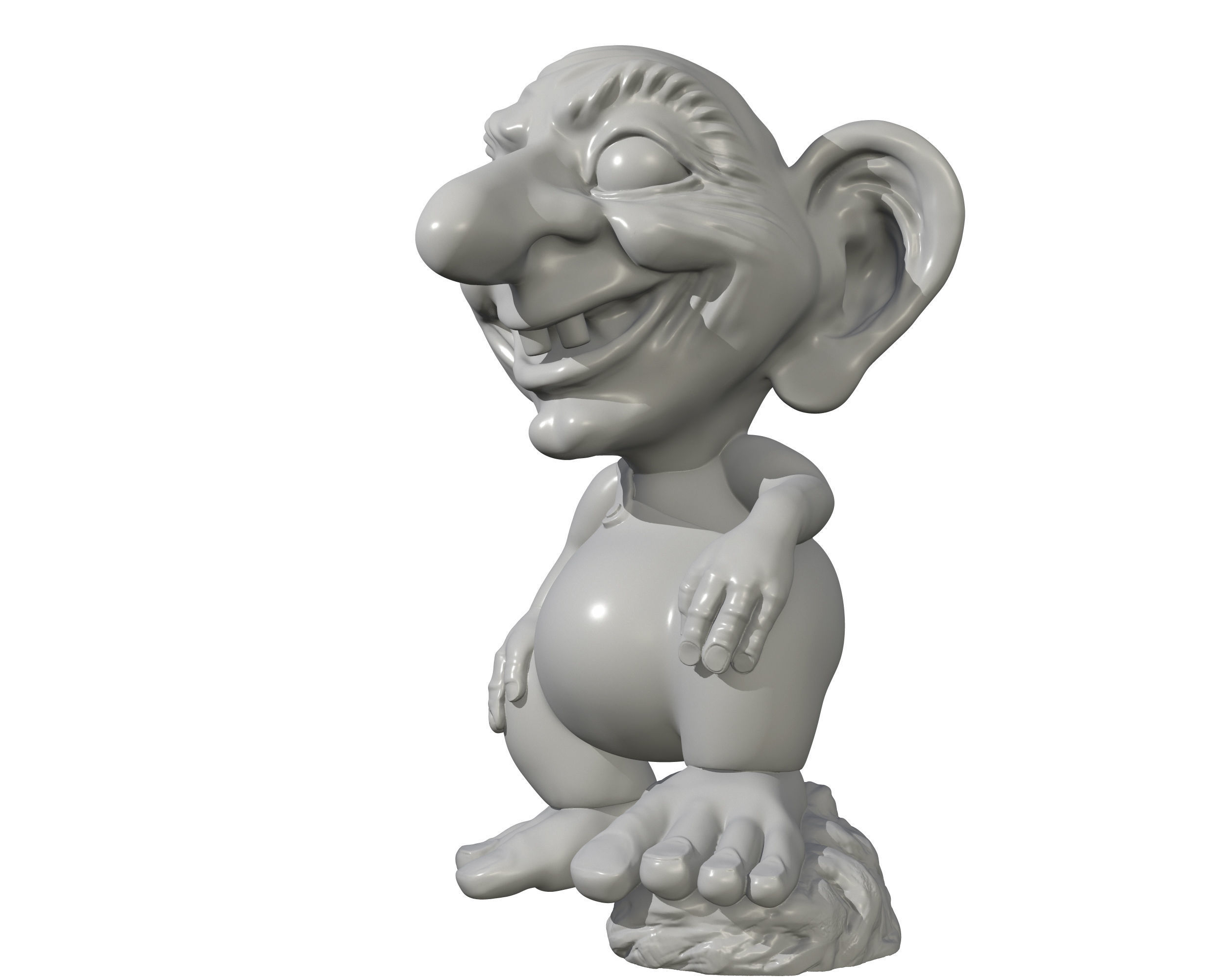 Norwegian Troll mascot  3D print model_4