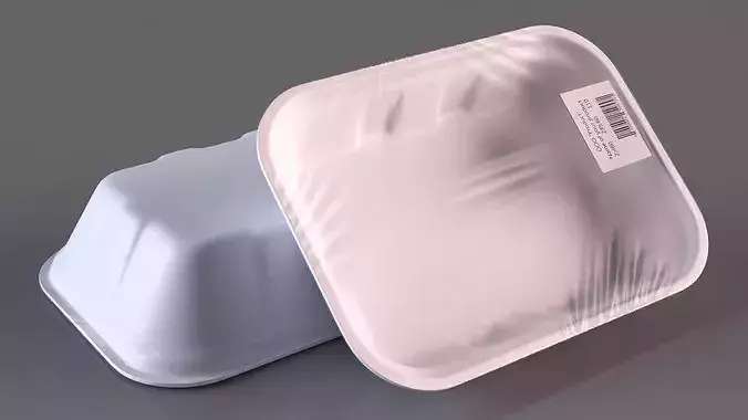 Disposable Food Containers 3D model 5