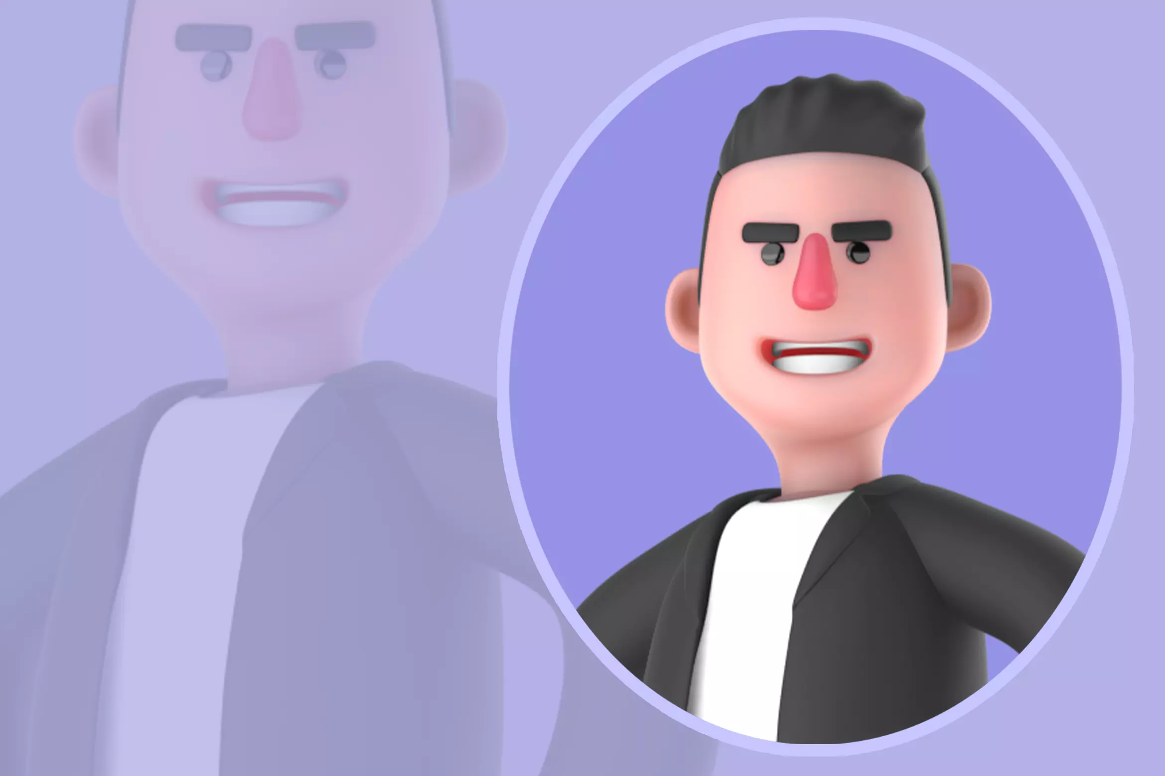 Stylized 3D Musician Character - Cartoon Performer 3D model