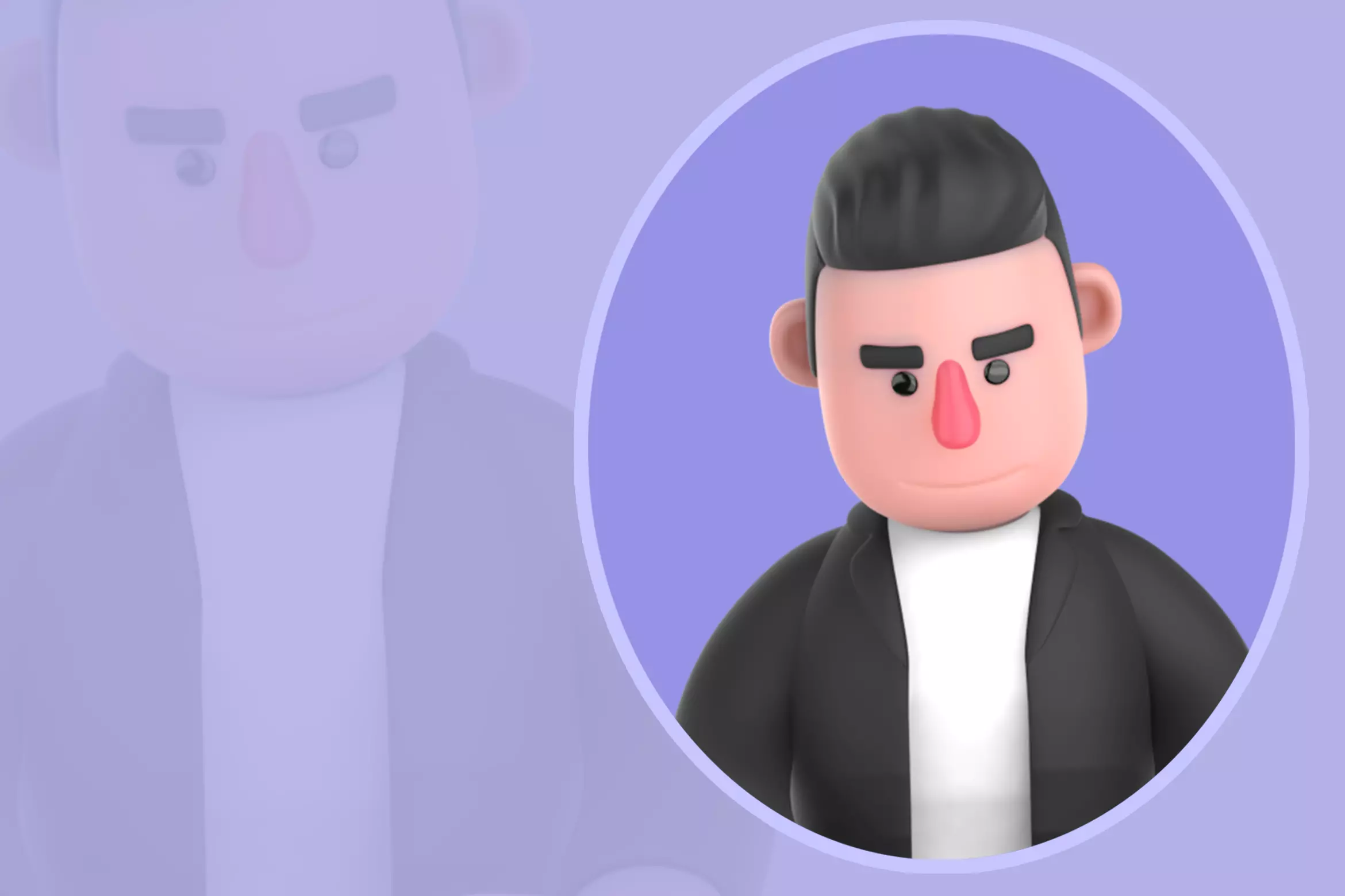 Stylized 3D Musician Character - Cartoon Neutral Sitting 3D model
