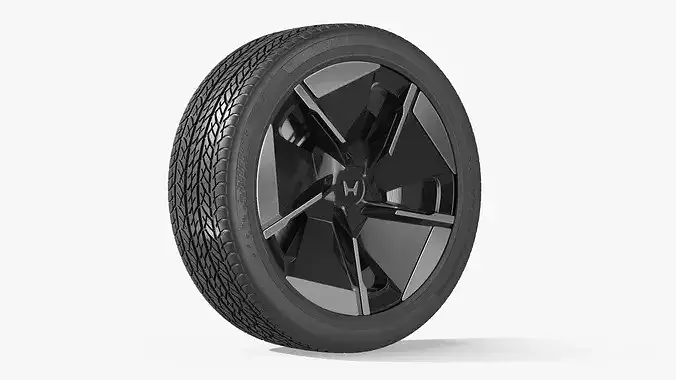 Honda 0-Series Sport Alloy Wheel Black 3D model