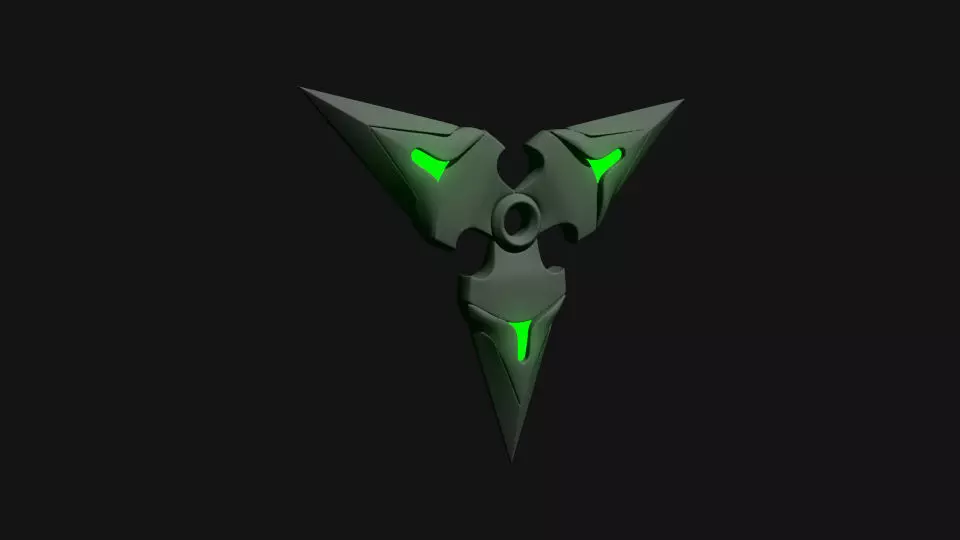 Weapon glowing symbol Free low-poly 3D model