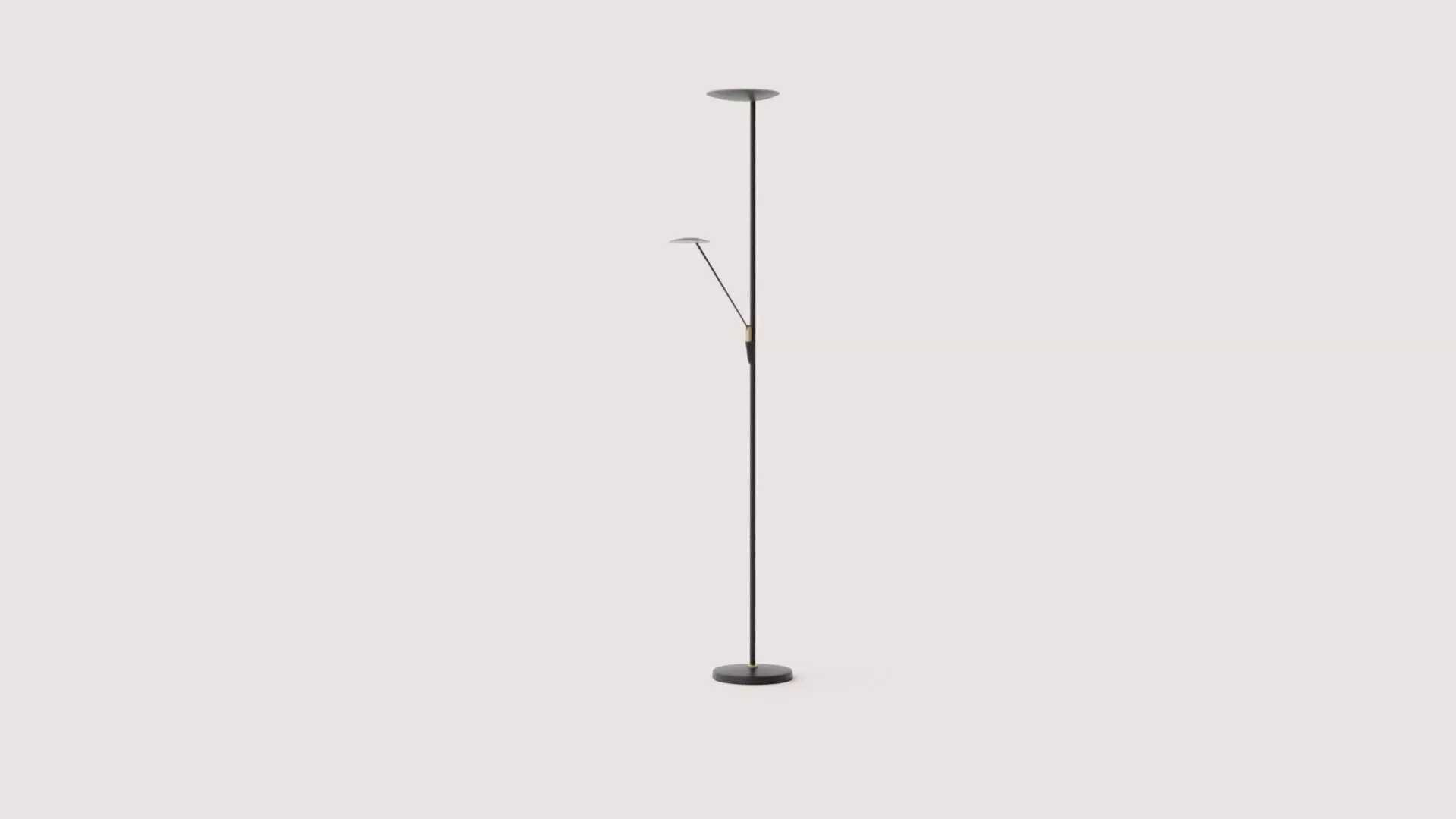 Barone LED floor lamp - with reading arm Low-poly 3D model