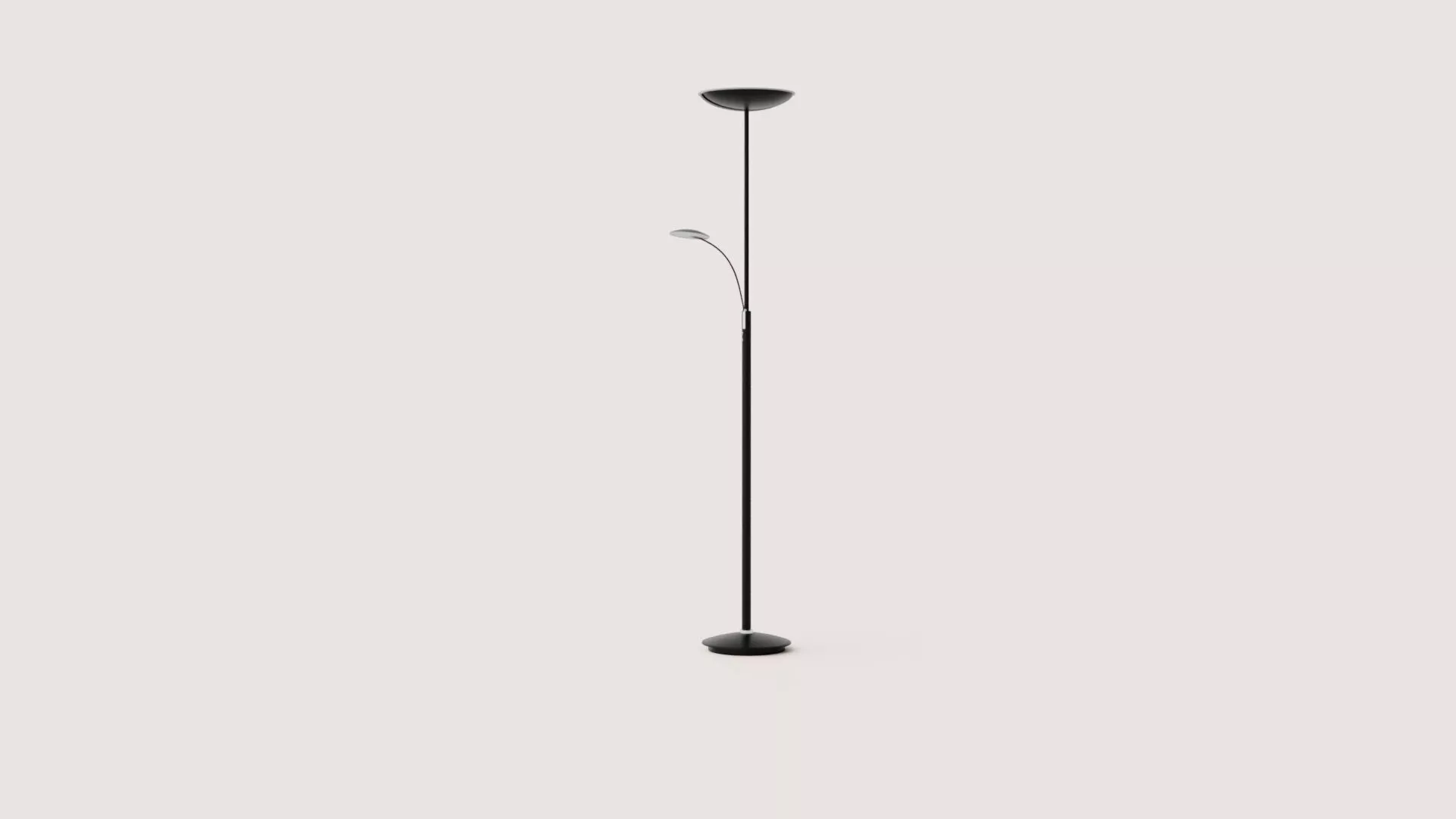Lucius LED floor lamp - with reading arm Low-poly 3D model