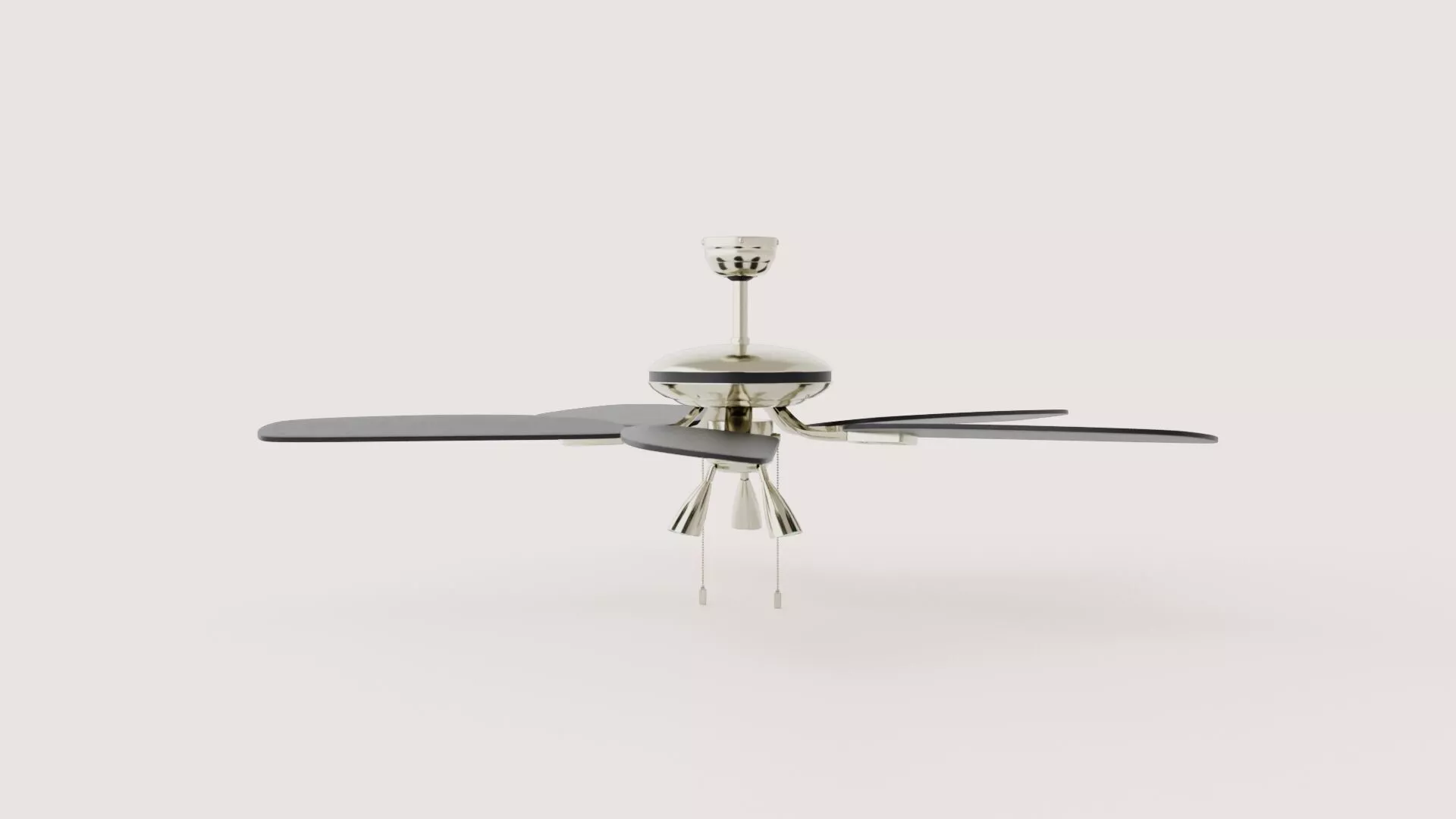 Orion MIni Ceiling Fan with Lamp Low-poly 3D model