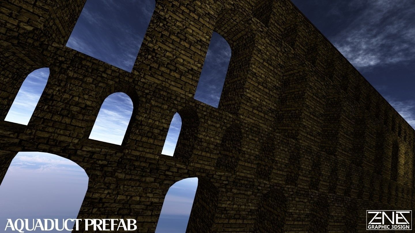 Game-Ready -- Ancient Roman Builder Kit -- Lite Low-poly 3D model_11