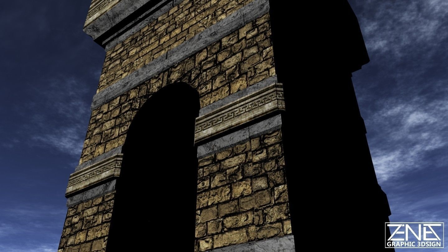 Game-Ready -- Ancient Roman Builder Kit -- Lite Low-poly 3D model_2