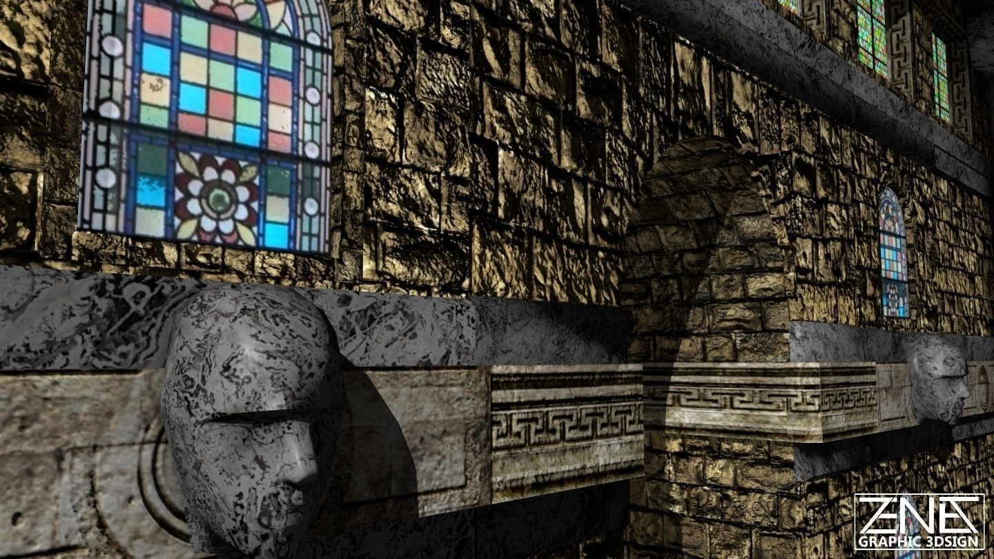 Game-Ready -- Ancient Roman Builder Kit -- Lite Low-poly 3D model_7