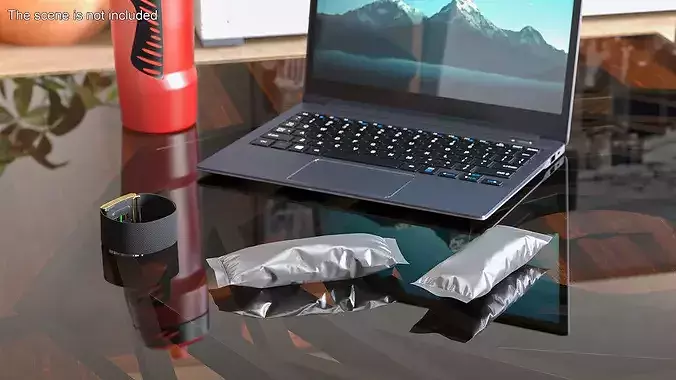 Foil Stick Pack 3D model 2