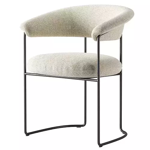 Elyne Dining Chair 01 3D model 2