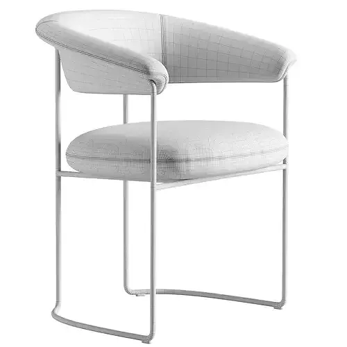 Elyne Dining Chair 01 3D model 7