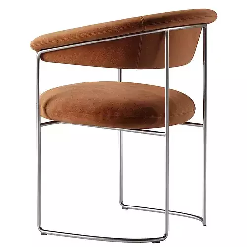 Elyne Dining Chair 01 3D model 4