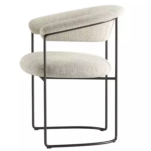 Elyne Dining Chair 01 3D model 5