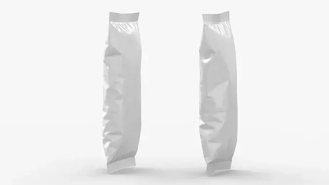 Foil Stick Pack Pouch 3D model 7