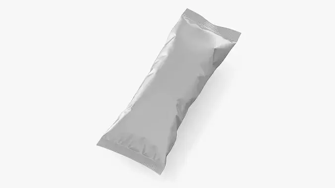 Foil Stick Pack Pouch 3D model 2