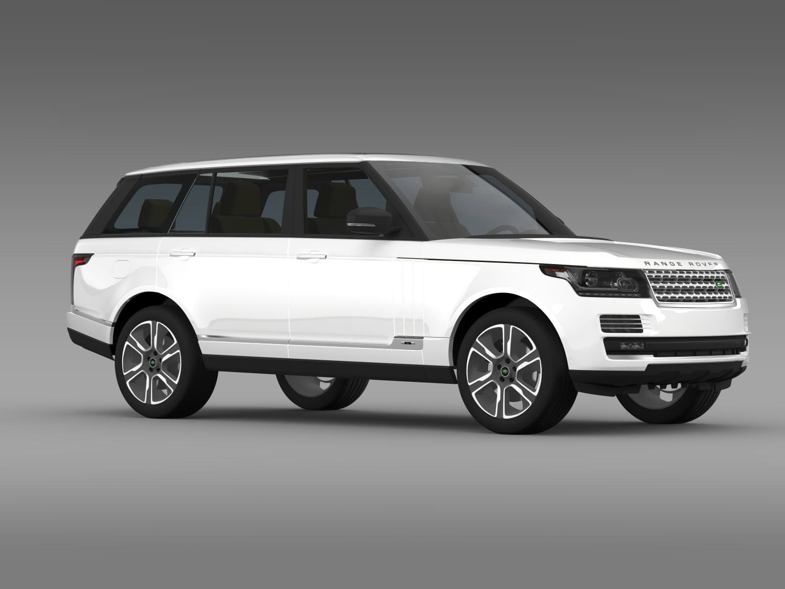 Range Rover Hybrid LWB L405 3D model_12