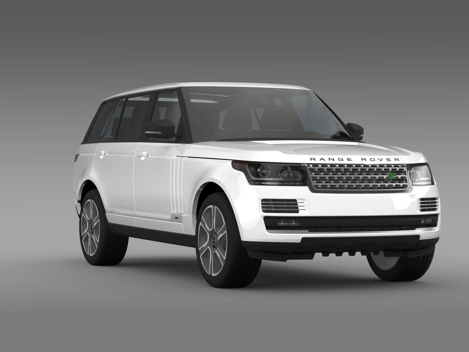Range Rover Hybrid LWB L405 3D model_13