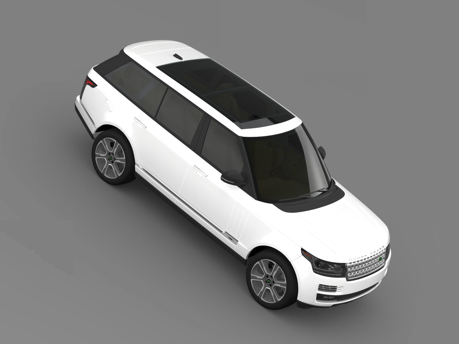 Range Rover Hybrid LWB L405 3D model_19