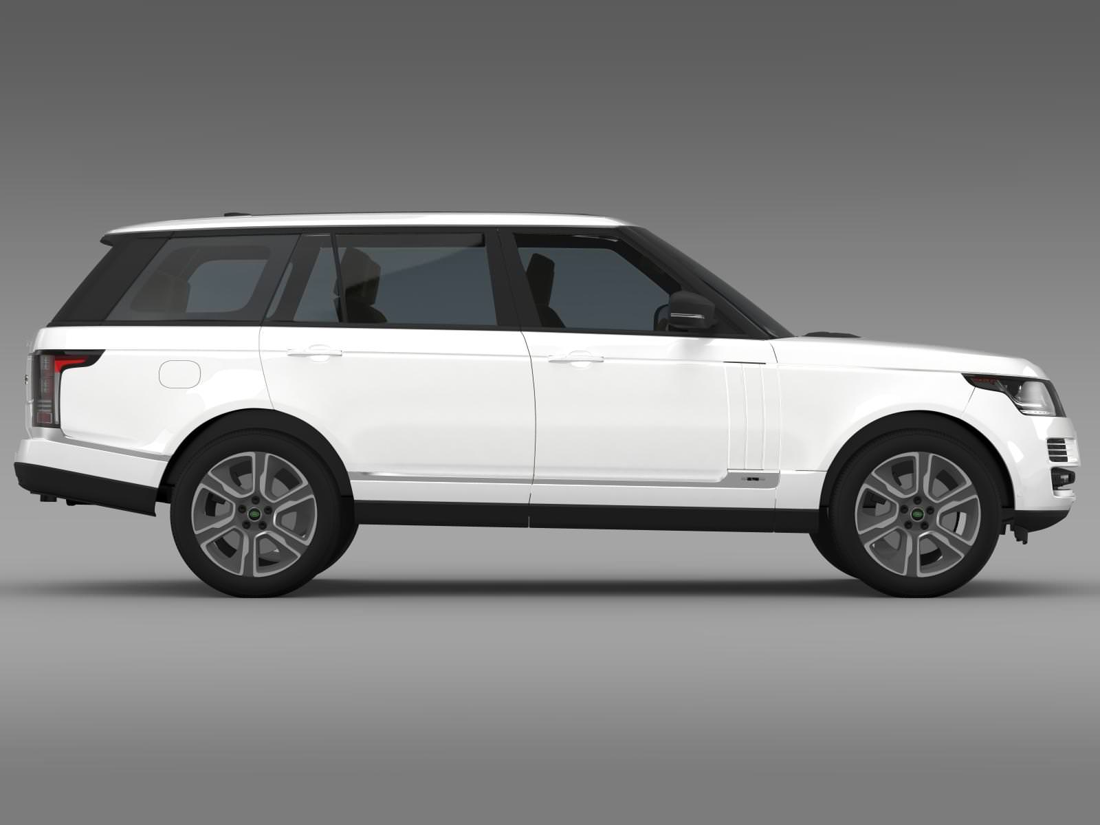 Range Rover Hybrid LWB L405 3D model_9