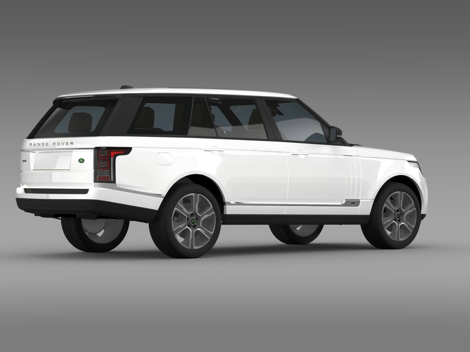 Range Rover Hybrid LWB L405 3D model_10