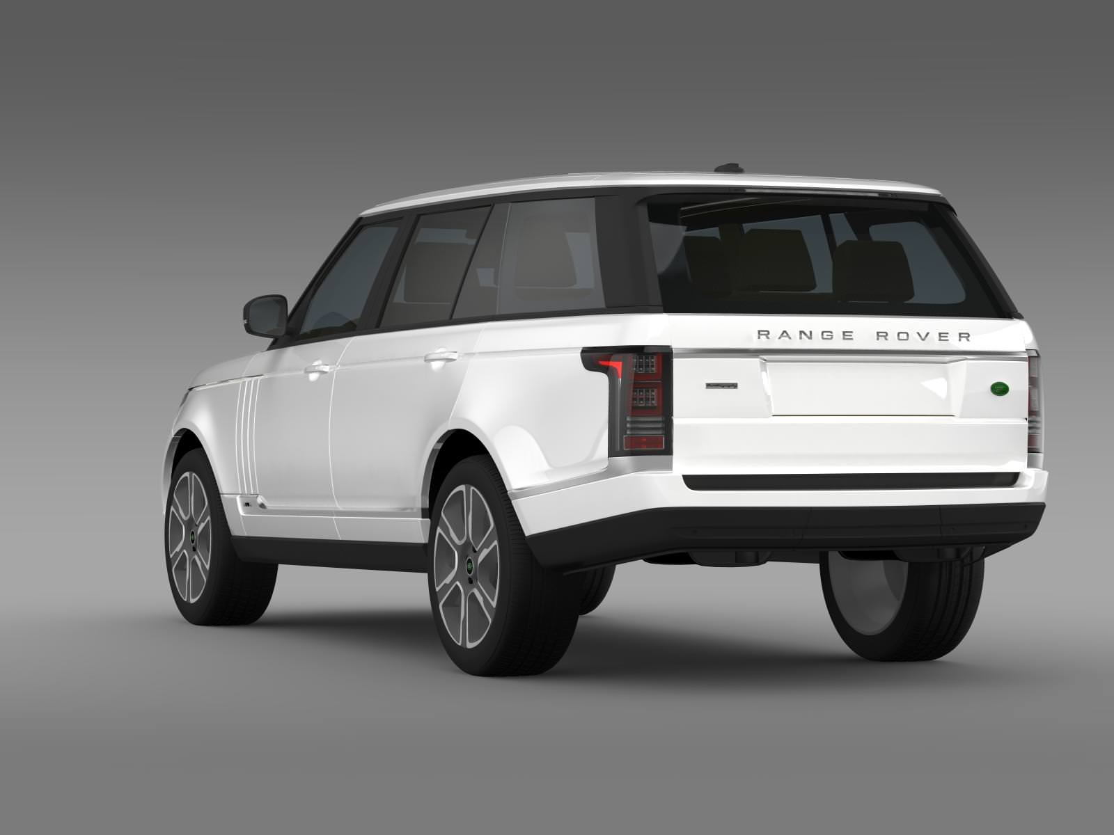 Range Rover Hybrid LWB L405 3D model_7