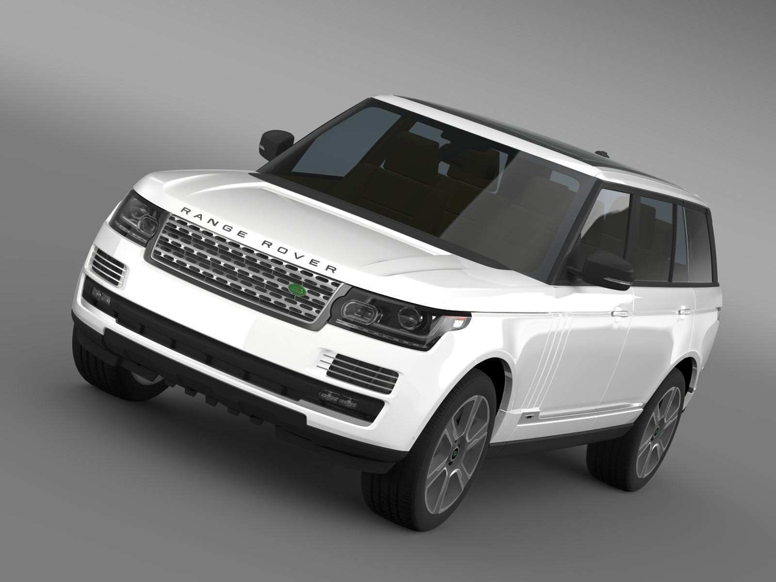 Range Rover Hybrid LWB L405 3D model_5