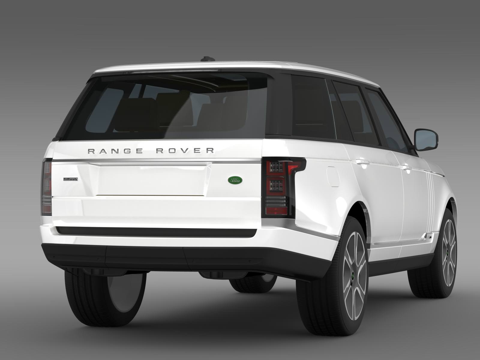 Range Rover Hybrid LWB L405 3D model_8