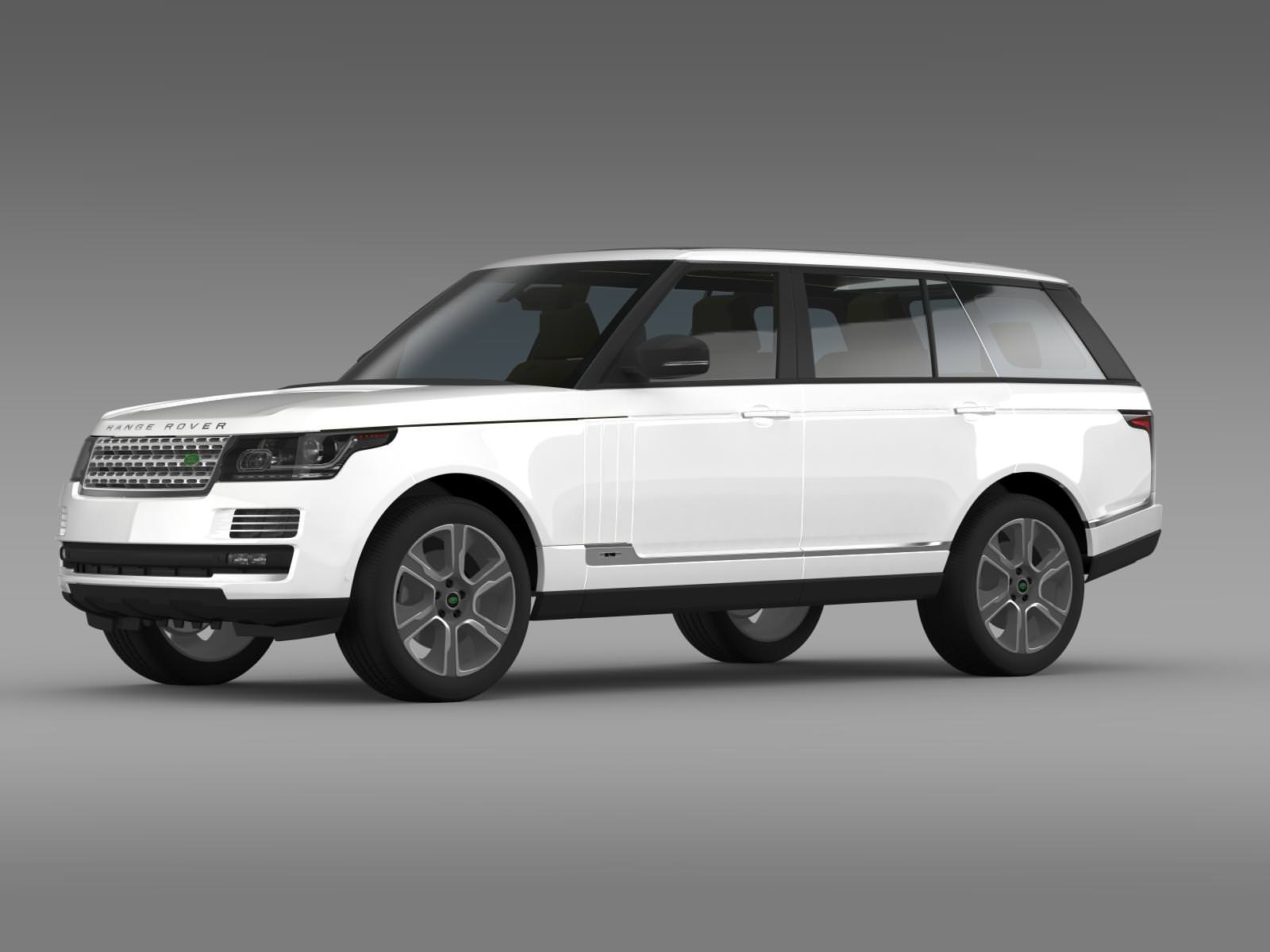 Range Rover Hybrid LWB L405 3D model_2