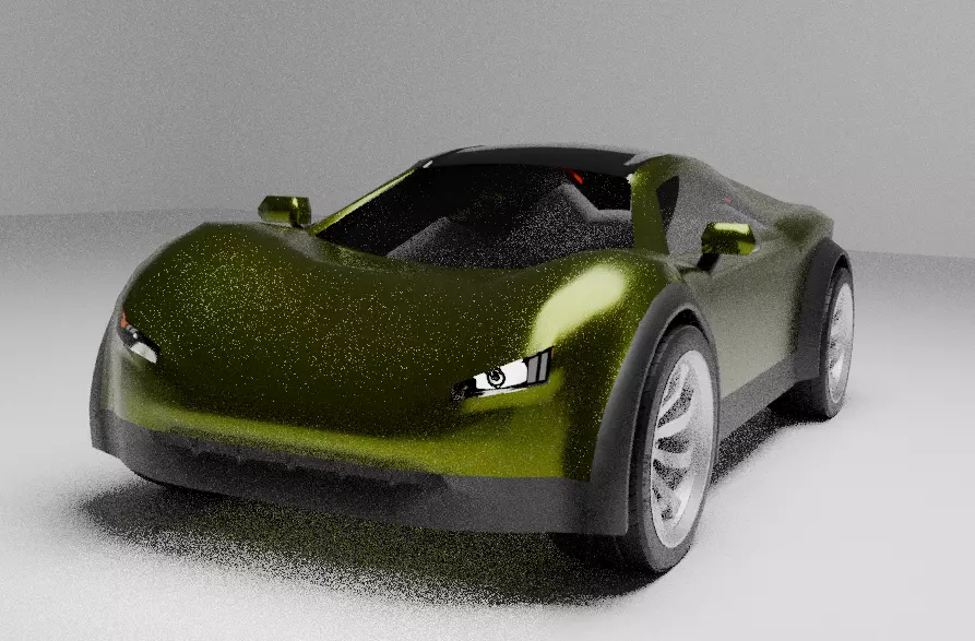 Generic brandless sports car 3D model