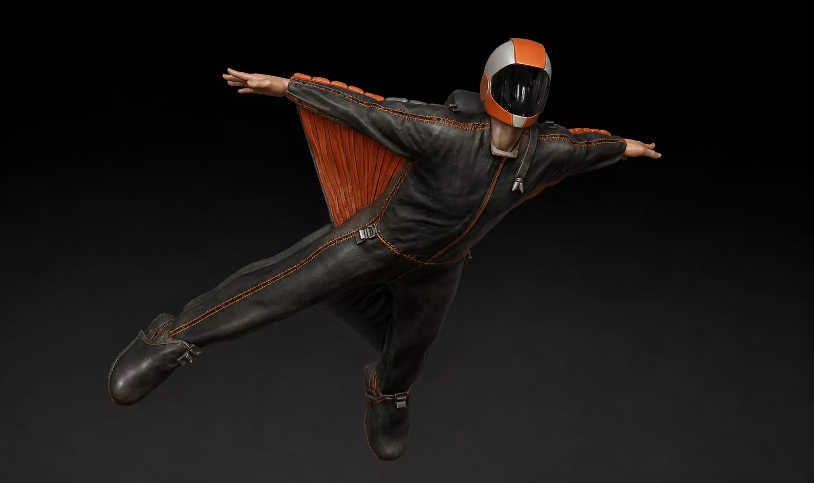 base jumping boy 1 3D print model