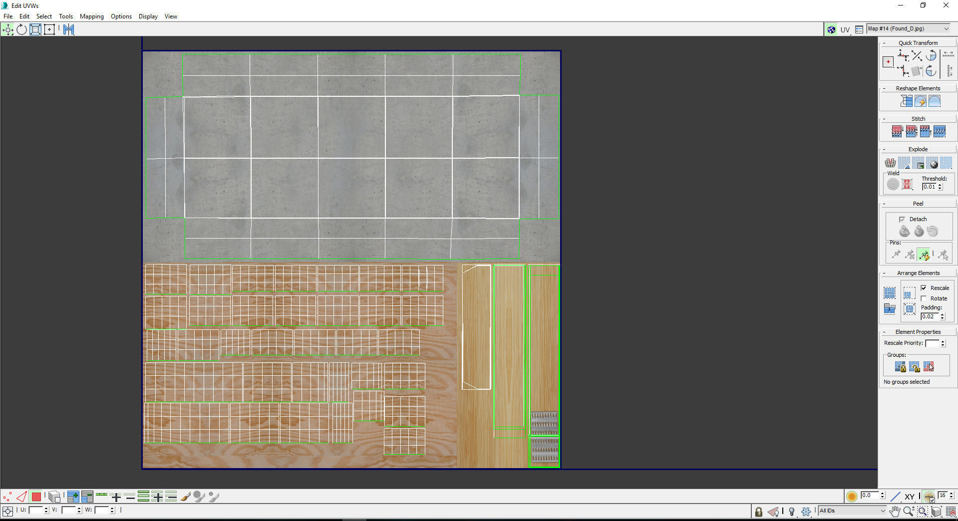 Building site foundation being cast and set Low-poly 3D model_6