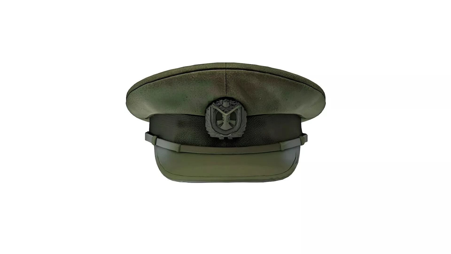 Military cap Low-poly 3D model