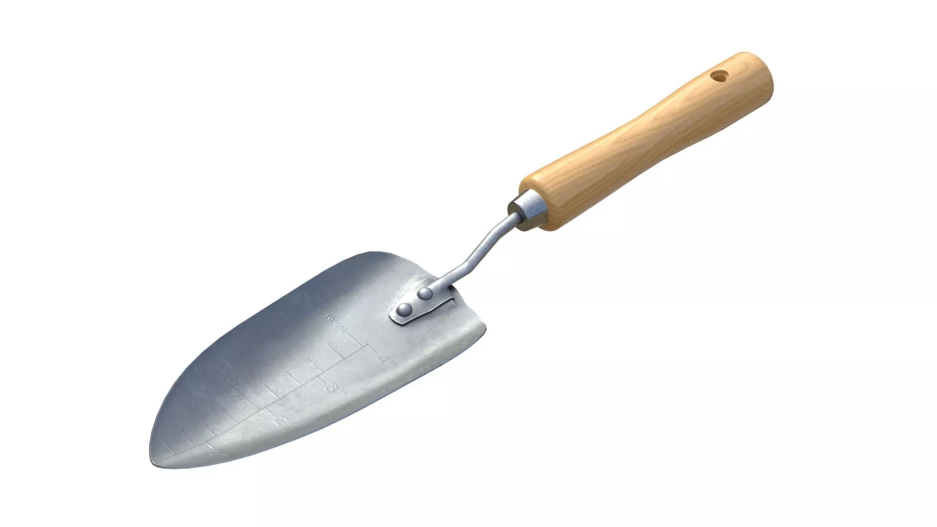 Garden Hand Trowel Low-poly 3D model