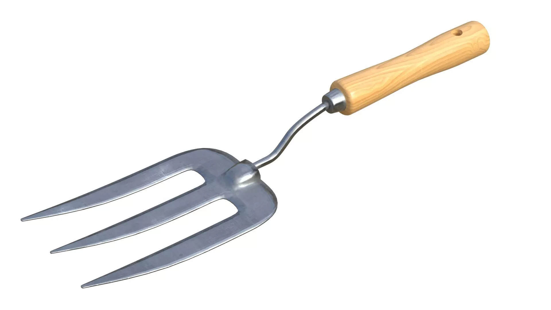 Garden Tool Hand Fork Low-poly 3D model