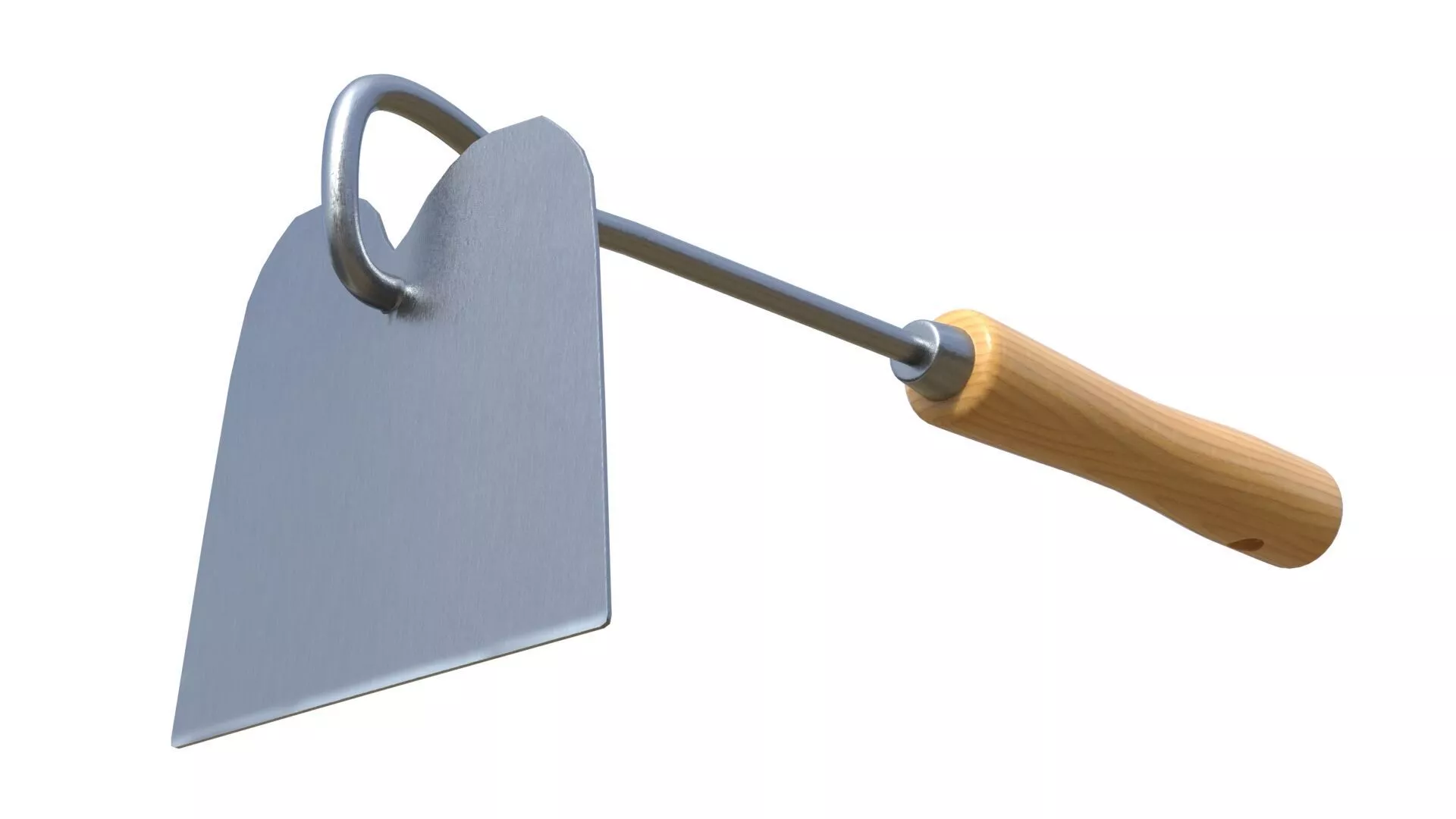 Hand Hoe Garden Tool Low-poly 3D model