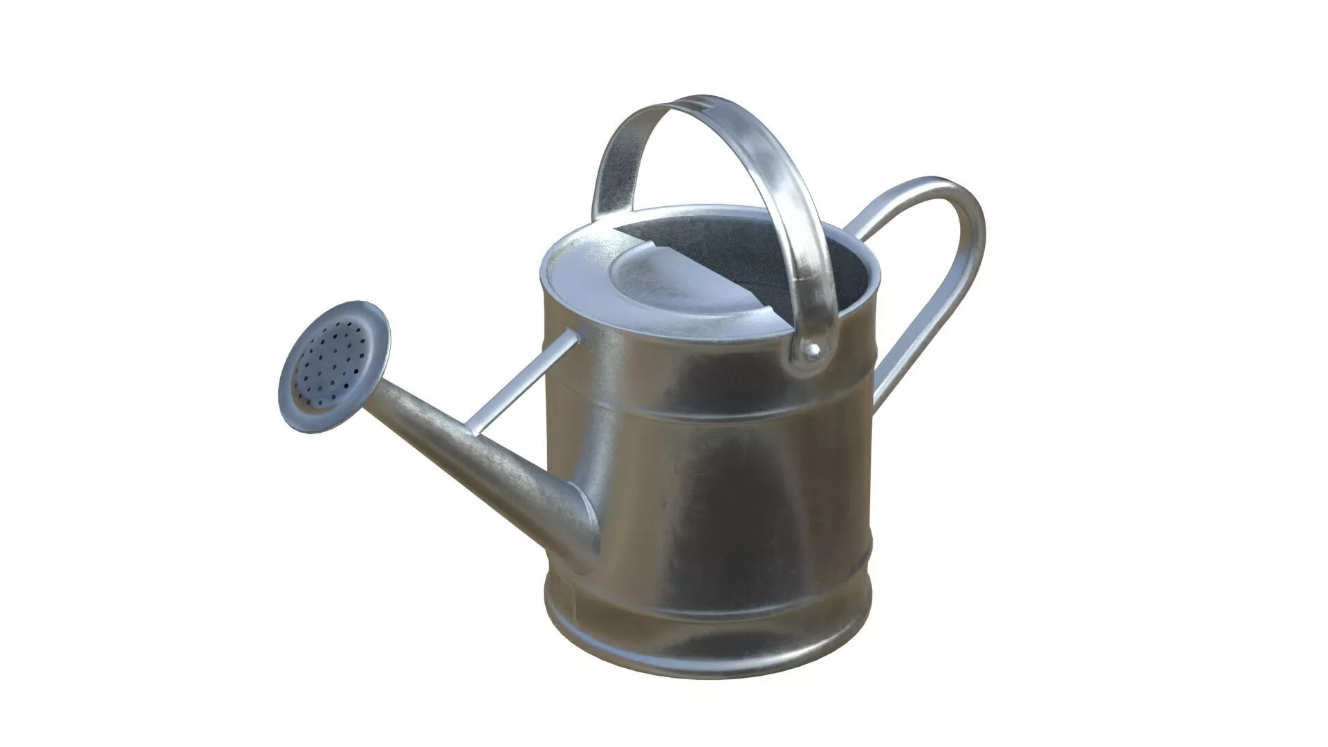 Metal Watering Can Low-poly 3D model