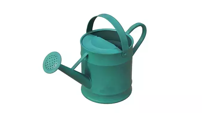 Metal Watering Can Painted 