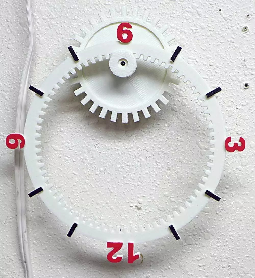 Floating Gear Clock 3D print model_0