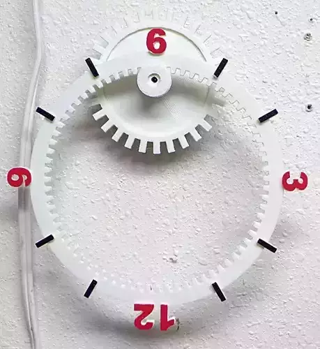 Floating Gear Clock 3D print model