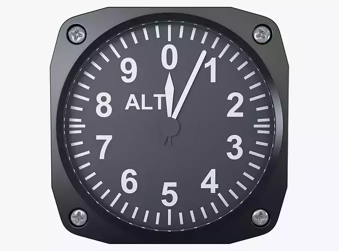 Aircraft Altimeter Gauge M1