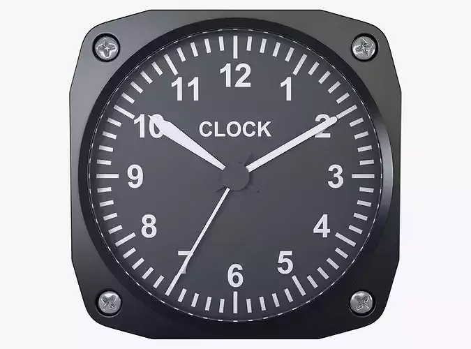 Aircraft Cockpit Clock M1