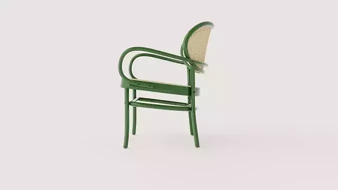 Betty lounge chair in bentwood Low-poly 3D model 3