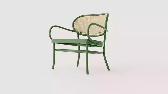 Betty lounge chair in bentwood Low-poly 3D model