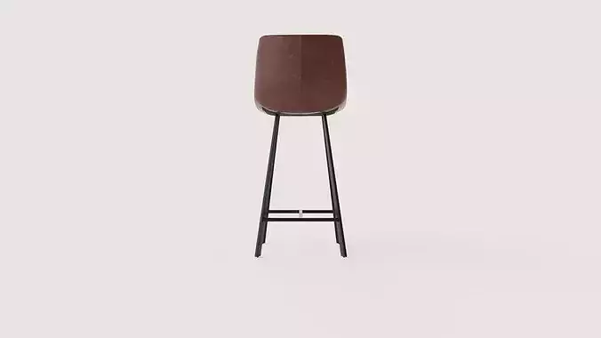 Barstool Trac Low-poly 3D model 5